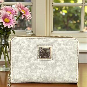 Dooney & Bourke Pebble Grain Leather Collection Zip Around Wallet